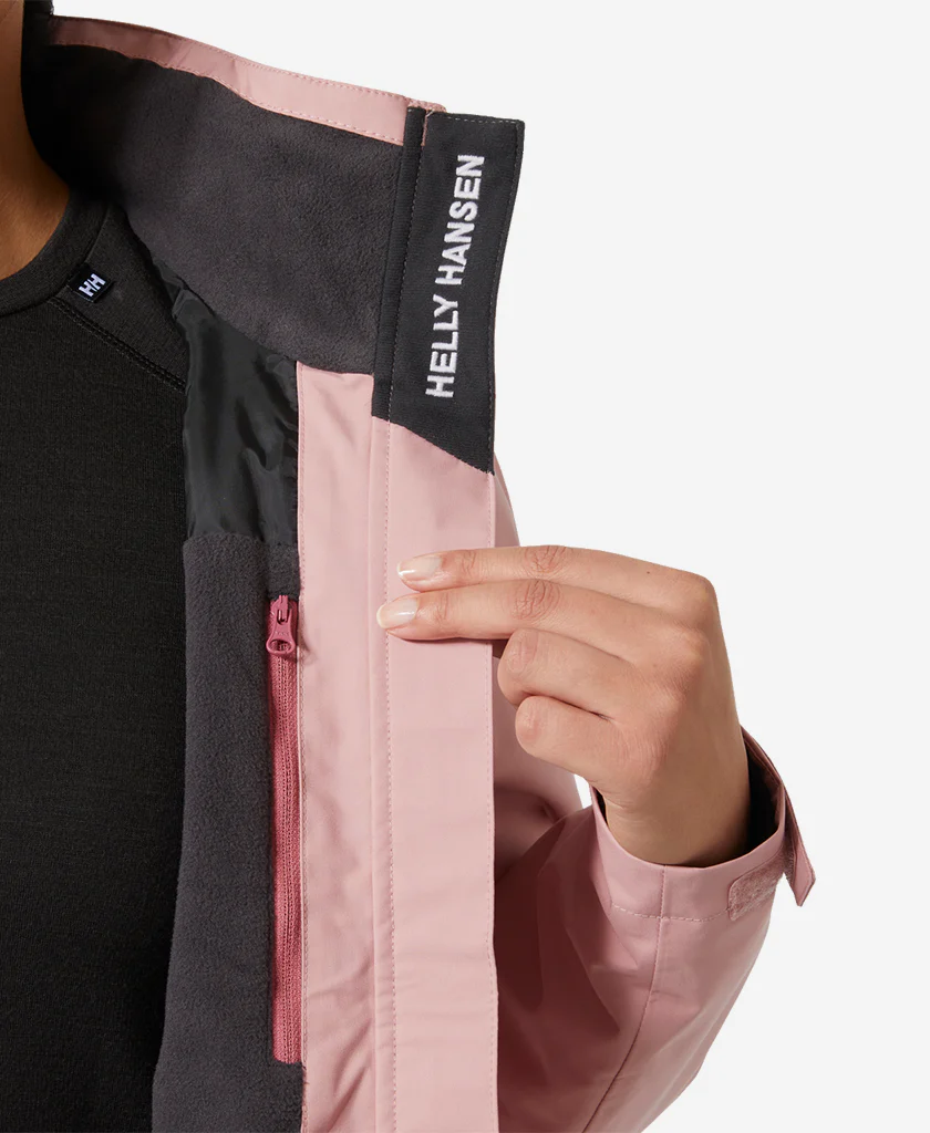 W CREW HOODED MIDL JACKET 2.0, Pink Salt - Image 2
